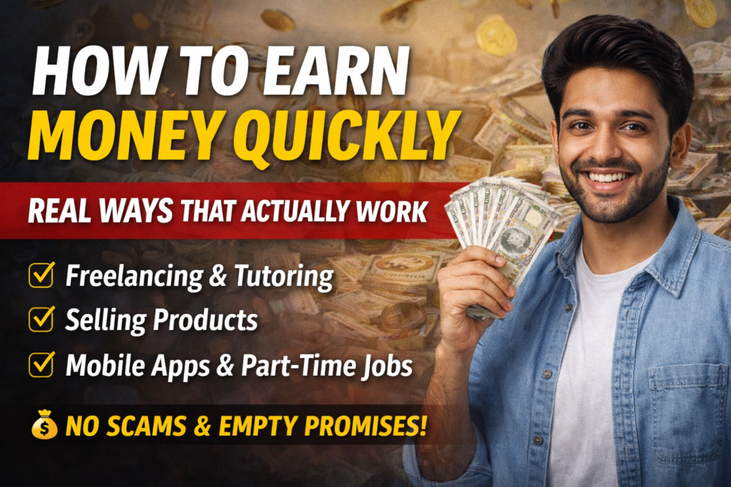 How to Earn Money Quickly: Real & Practical Ways That Actually Work