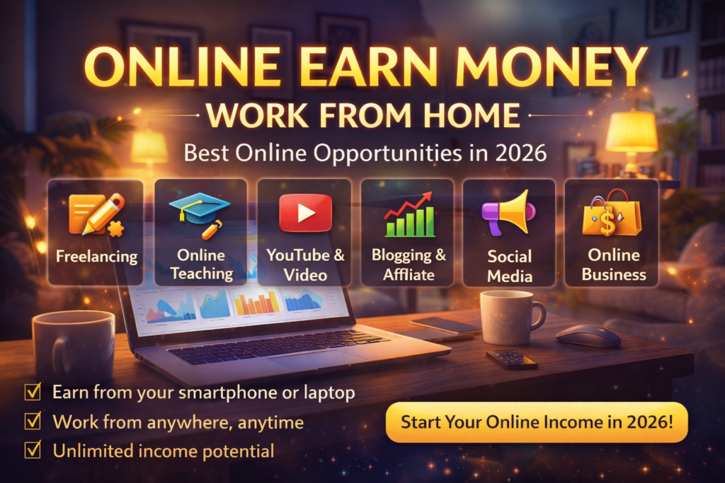 Online Earn Money: Best Work From Home Opportunities in 2026