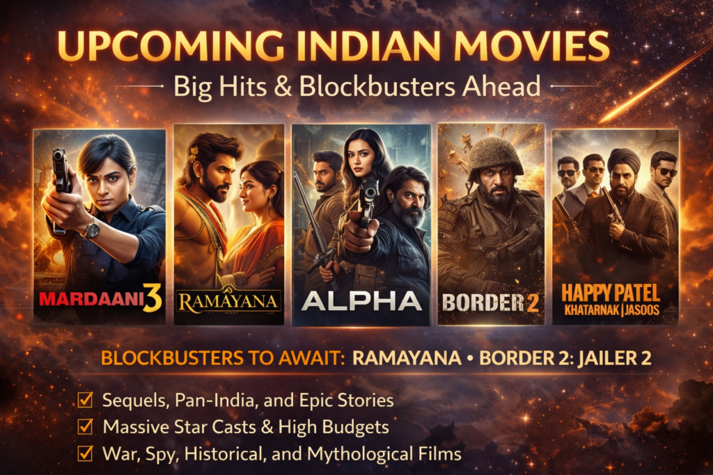 Upcoming Indian Movies to Watch in 2026 – Big Hits & Blockbusters